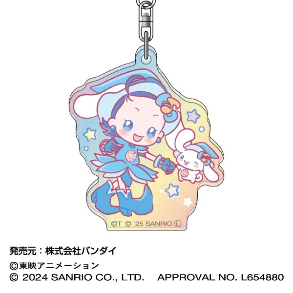 『おジャ魔女どれみ×サンリオキャラクターズ』アクリルキーホルダー オーロラTYPE  03 あいこ×シナモロール